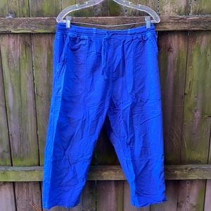 Blue Cotton capris sz. M